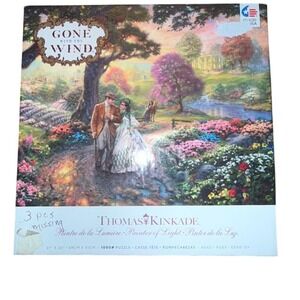 Thomas‎ Kinkade Gone with The Wind 1000 Piece Jigsaw Puzzle missing 3 pieces